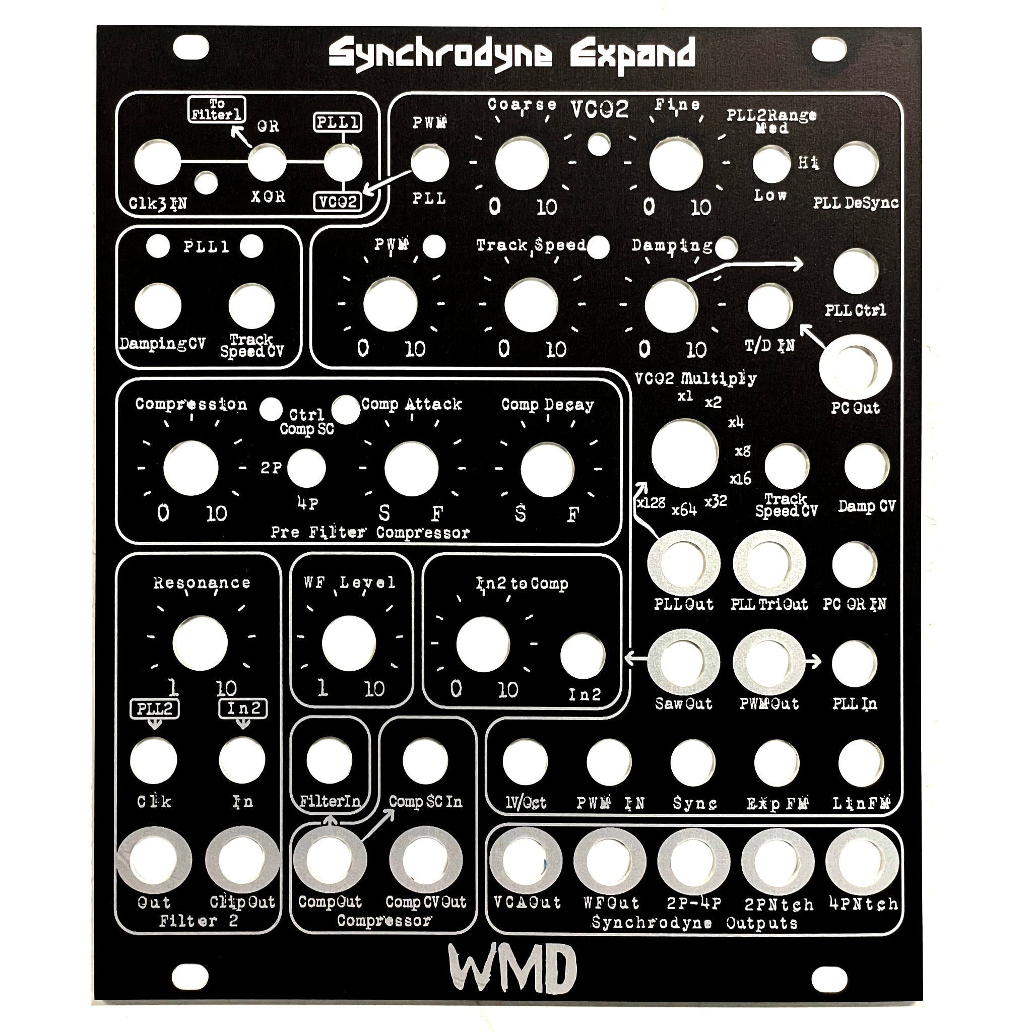 WMD - Modular Accessory - Black Panels for WMD Modules - WMD - Synchrodyne Expand - accessory -