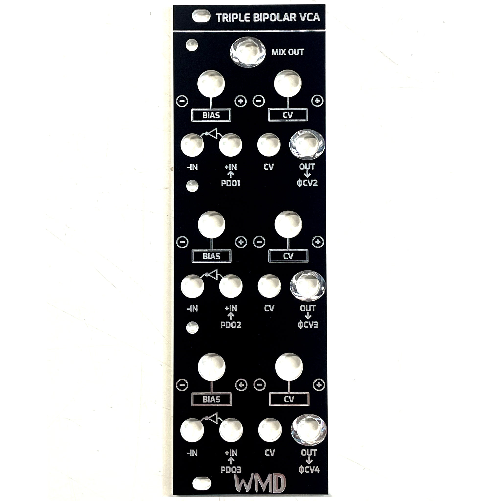 WMD - Modular Accessory - Black Panels for WMD Modules - WMD - Triple Bipolar VCA - accessory - -