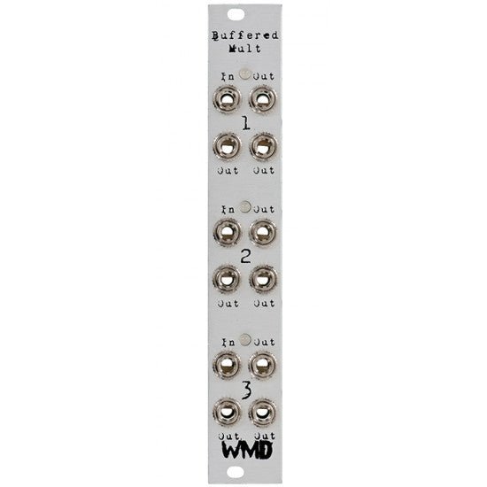 WMD - Module - Buffered Mult - WMD - Silver Panel Style 2 - eurorack - utility -