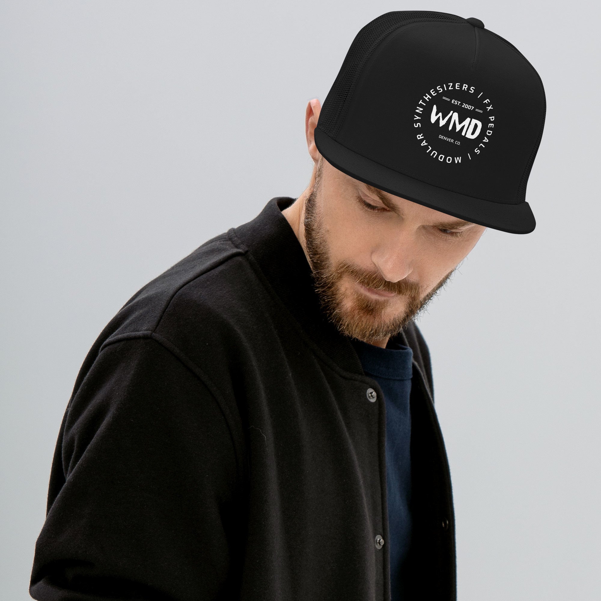 WMD - Flat Bill Hat - Circle Logo Trucker Cap - WMD -