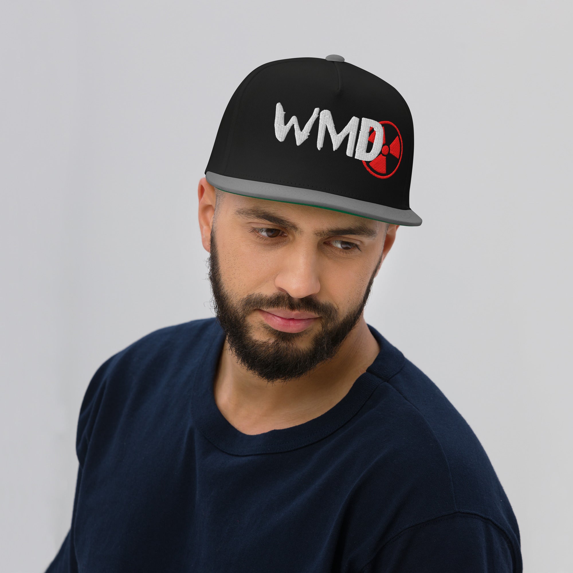 WMD - Flat Bill Hat - Geiger Counter Flat Bill Hat - WMD - Black/ Grey -