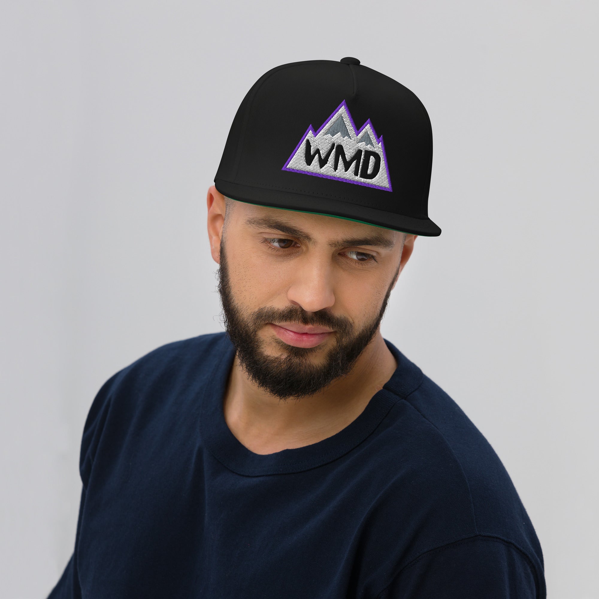 WMD - Flat Bill Hat - Rocky Mountains Flat Bill Hat - Rockies Colors - WMD -