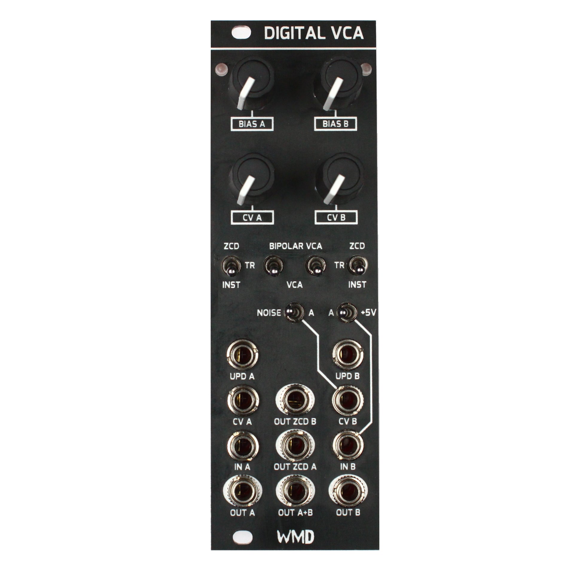 WMD - Module - Digital VCA MKIII - Dual Zero-Crossing VCA and Polarizer - WMD - eurorack - utility - vca