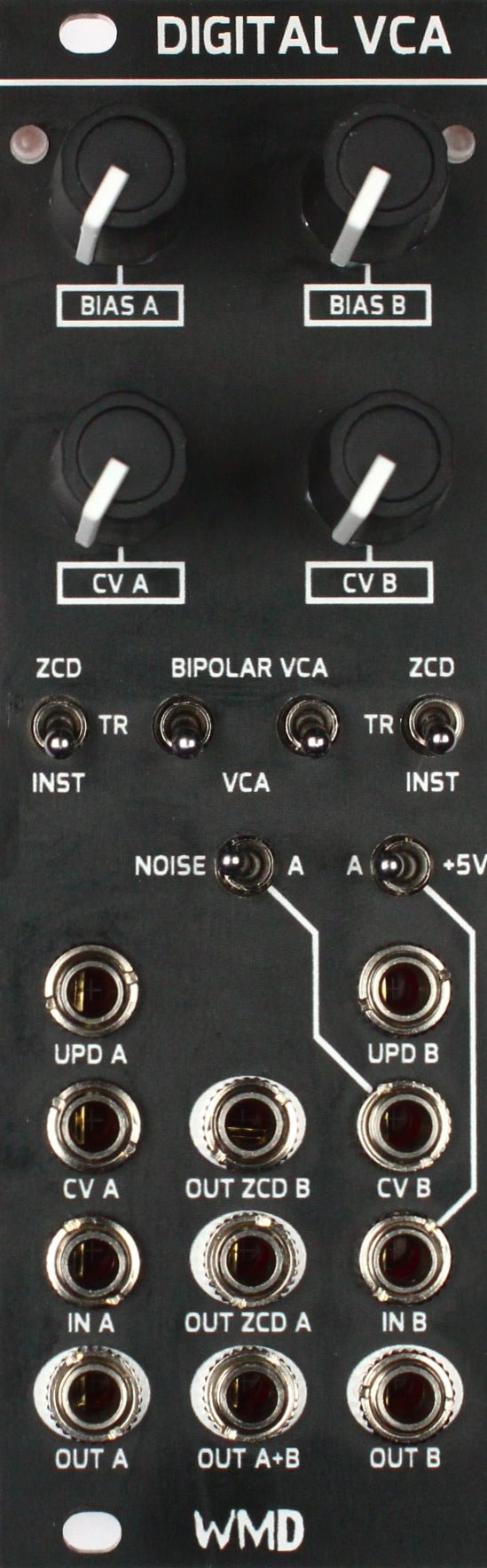 WMD - Module - Digital VCA MKIII - Dual Zero-Crossing VCA and Polarizer - WMD - eurorack - utility - vca