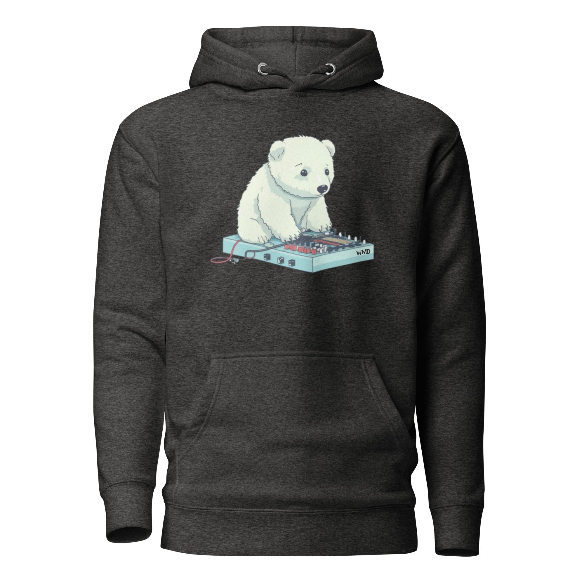 WMD - Hoodie - Learning to Patch Polarbear Hoodie - WMD - White - Hoodie - -