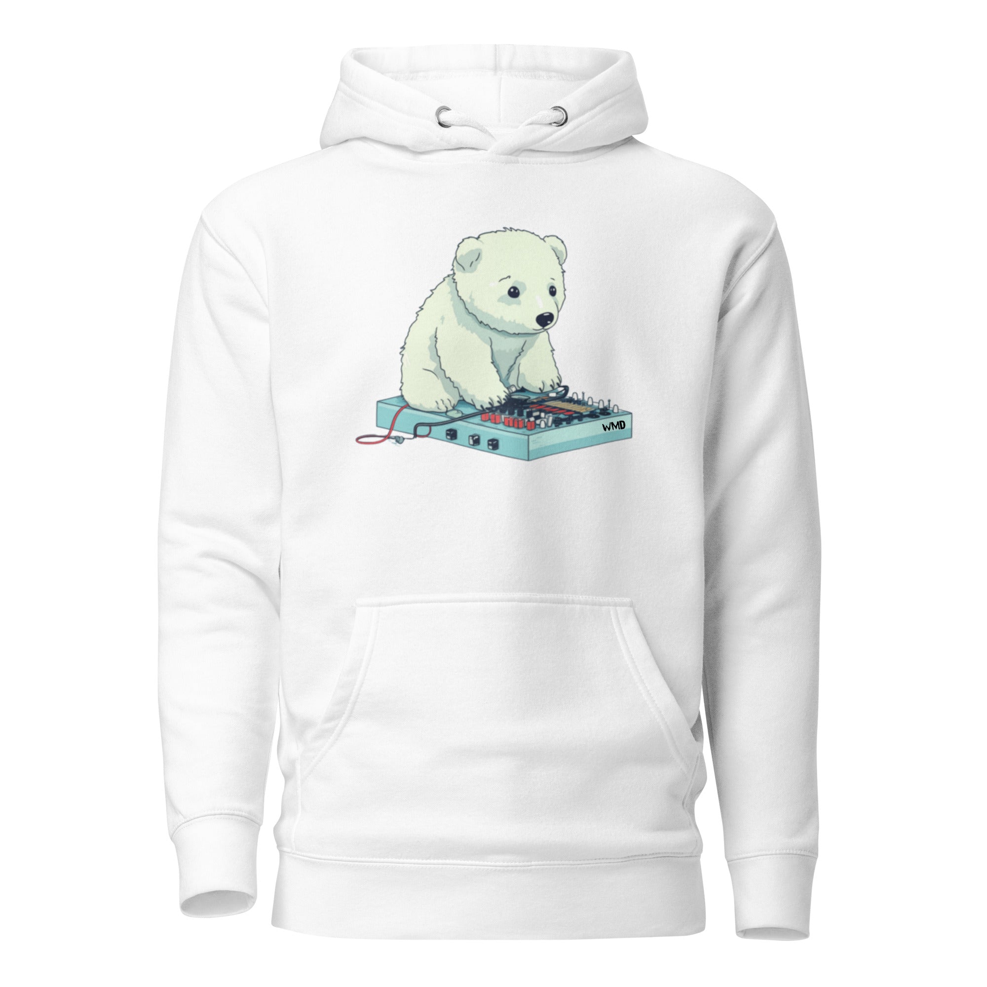 WMD - Hoodie - Learning to Patch Polarbear Hoodie - WMD - White - Hoodie - -