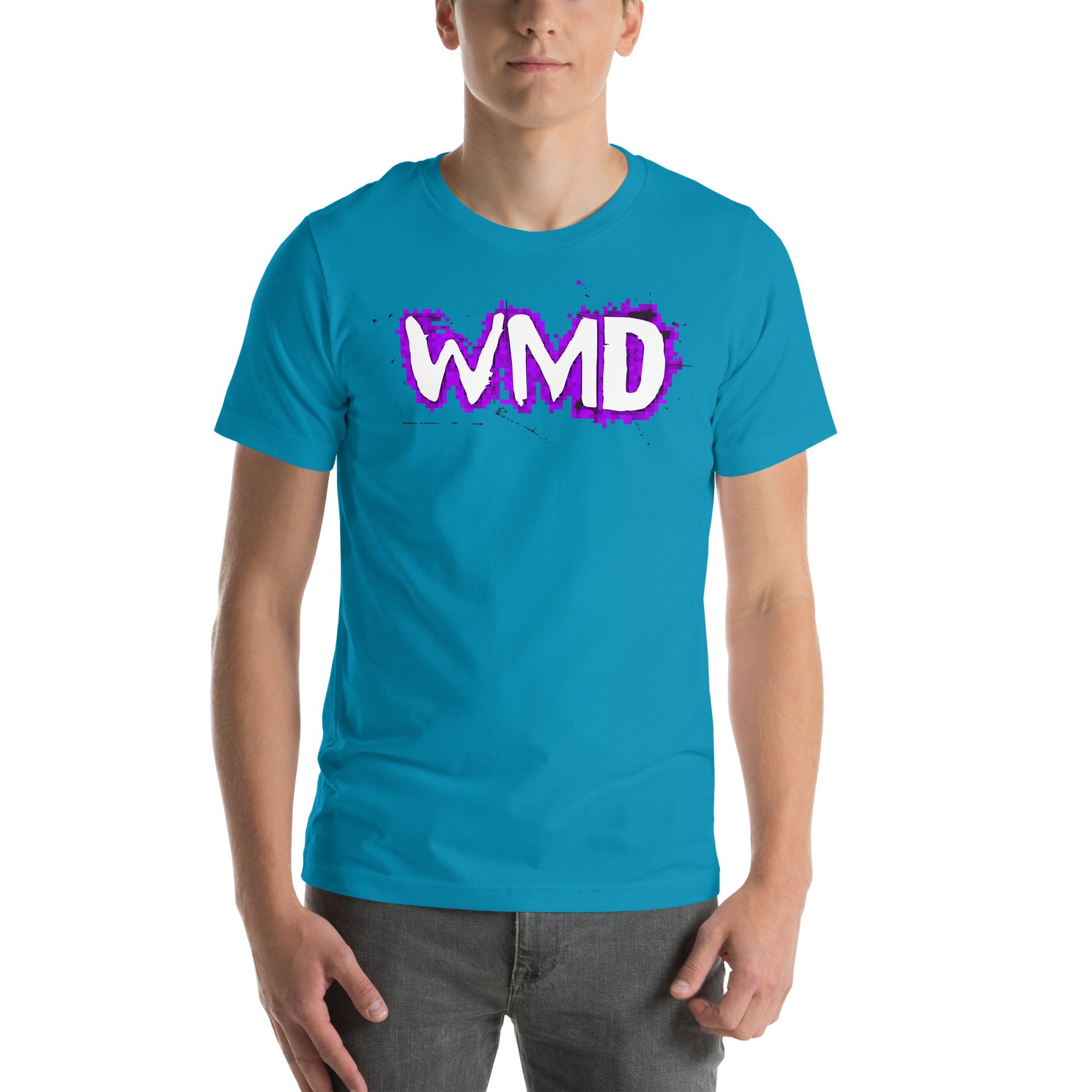 WMD - T Shirt - Old School WMD Logo T Shirt - WMD - Aqua - logo - T-shirt -