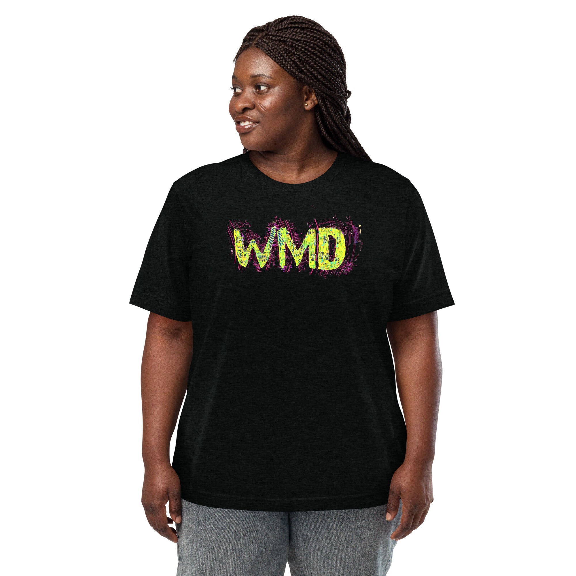 WMD - T Shirt - WMD Circuit Logo T Shirt - WMD - Aqua Triblend - logo - -