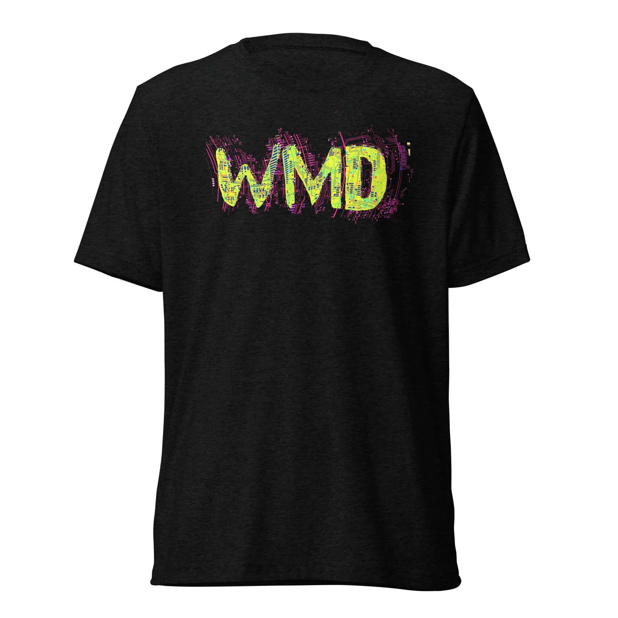 WMD - T Shirt - WMD Circuit Logo T Shirt - WMD - Solid Black Triblend - logo - -