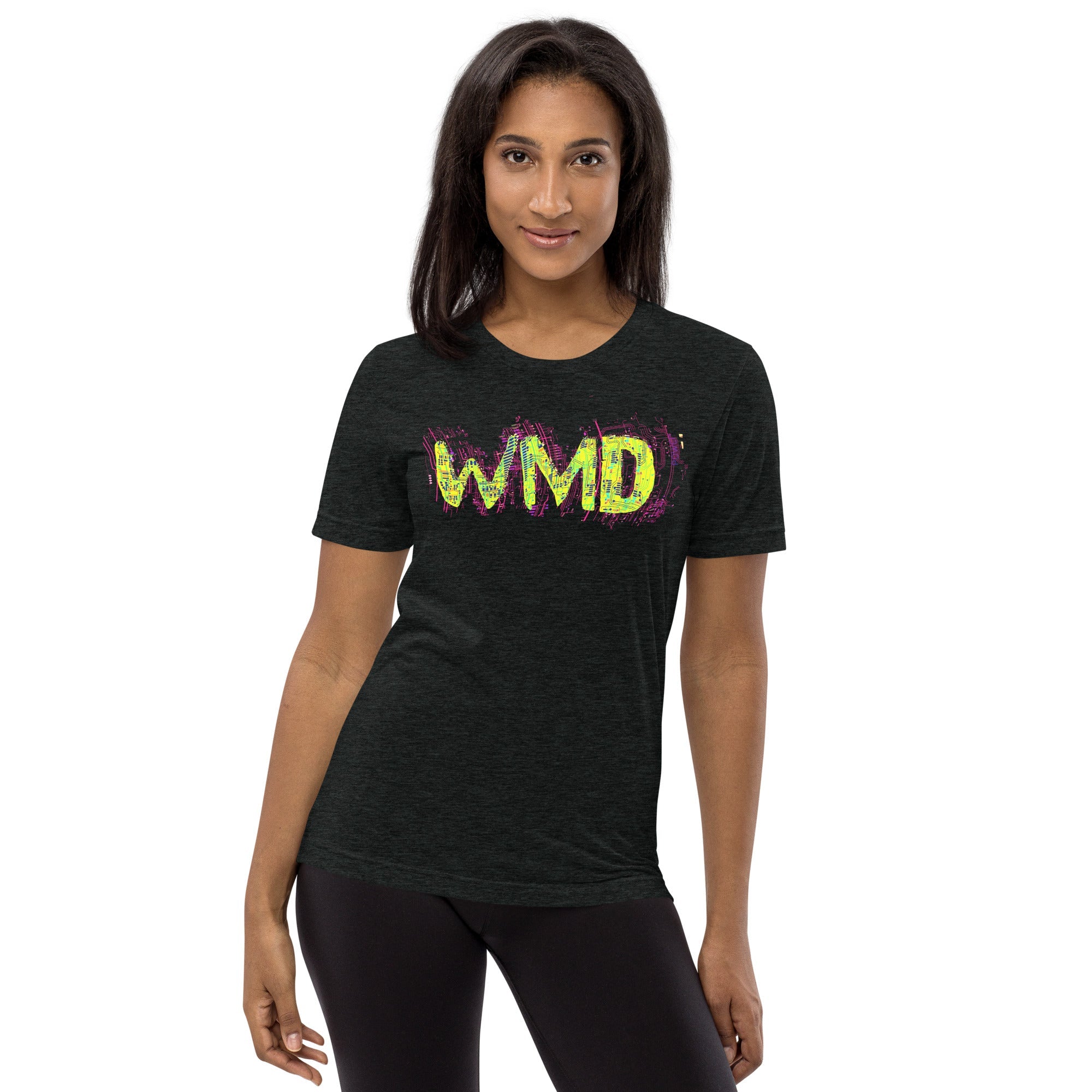 WMD - T Shirt - WMD Circuit Logo T Shirt - WMD - Aqua Triblend - logo - -