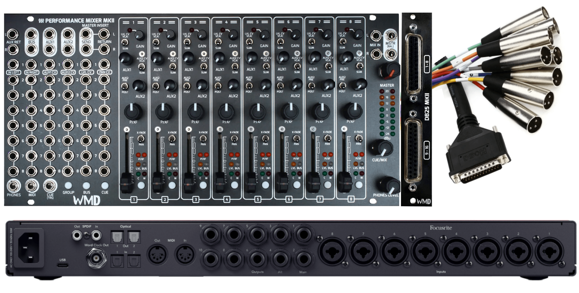 DB25 MKII multitrack recording guide