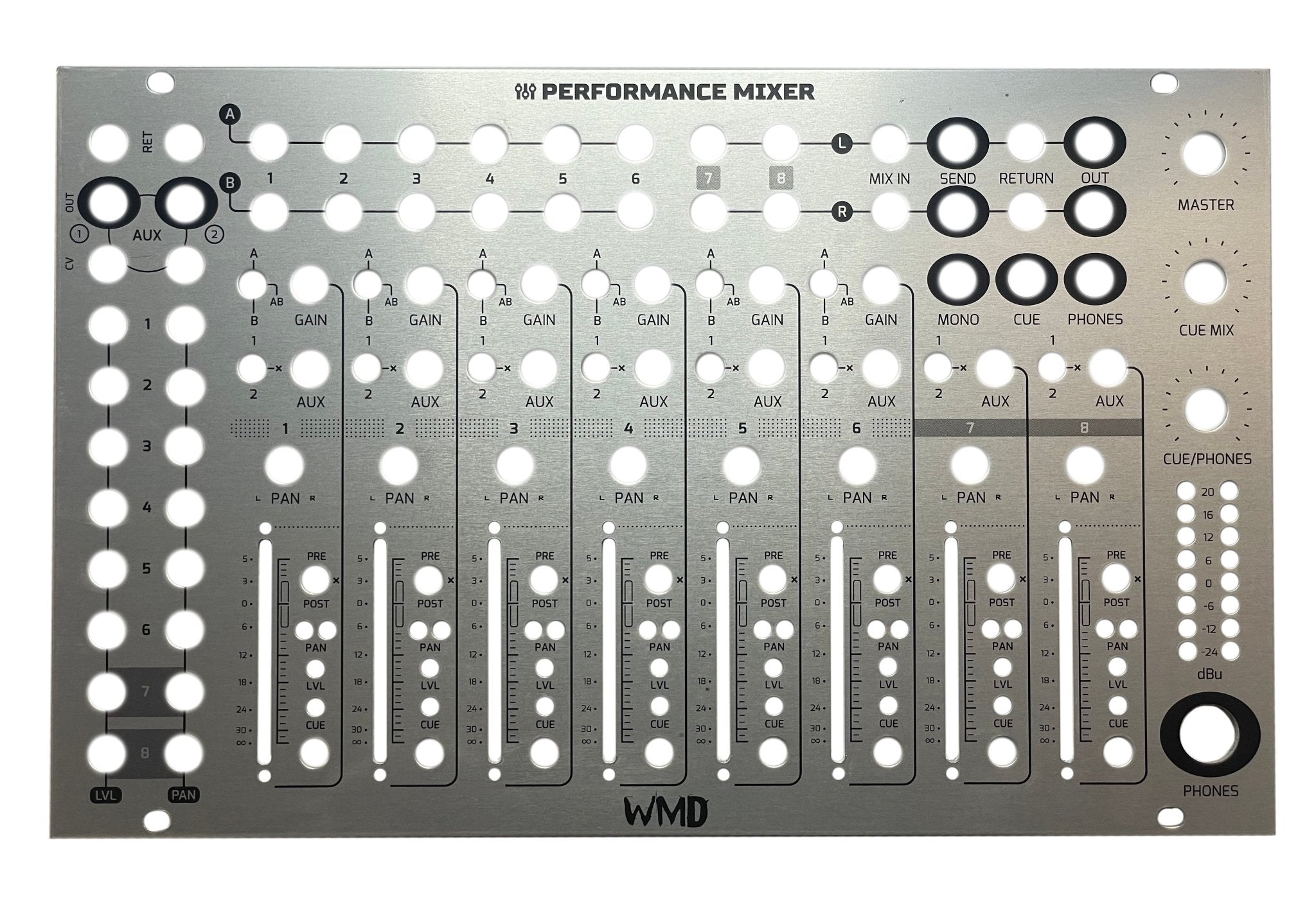 Wmd Rack Silver Panels for WMD Eurorack Modules