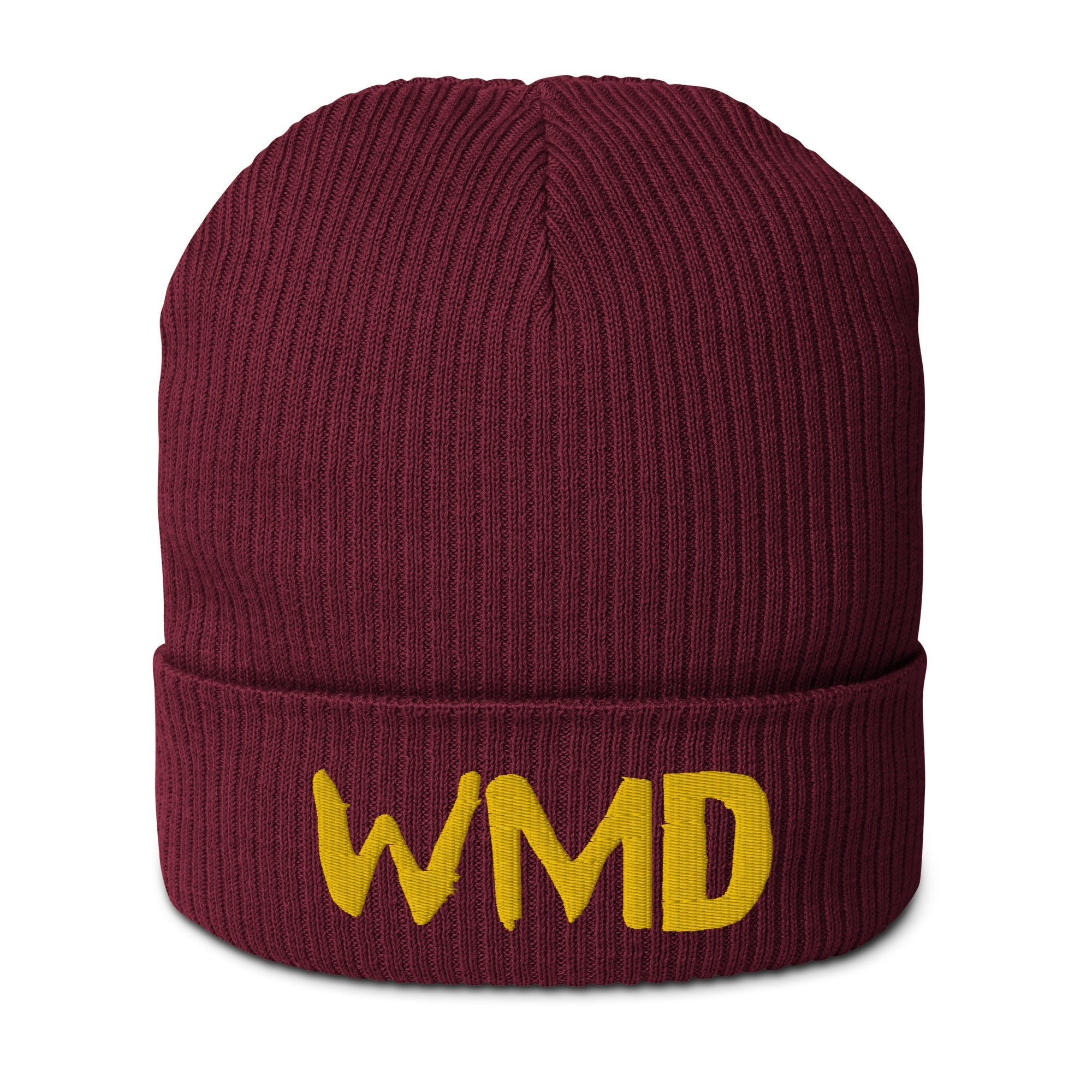 Burgundy WMD Logo Beanie