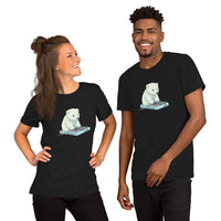 WMD - T Shirt - Learning to Patch Polarbear - WMD - Black Heather - T-shirt - -