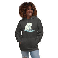 WMD - Hoodie - Learning to Patch Polarbear Hoodie - WMD - Charcoal Heather - Hoodie - -