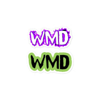 WMD - Stickers - Old School WMD Logo Stickers 3" Wide - WMD - Stickers - -