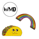 WMD - Pin - WMD Lapel Pin - WMD - Rainbow - logo - -
